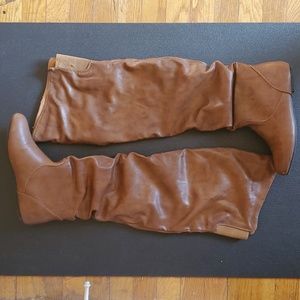 Over the knee boots, 8.5, brown